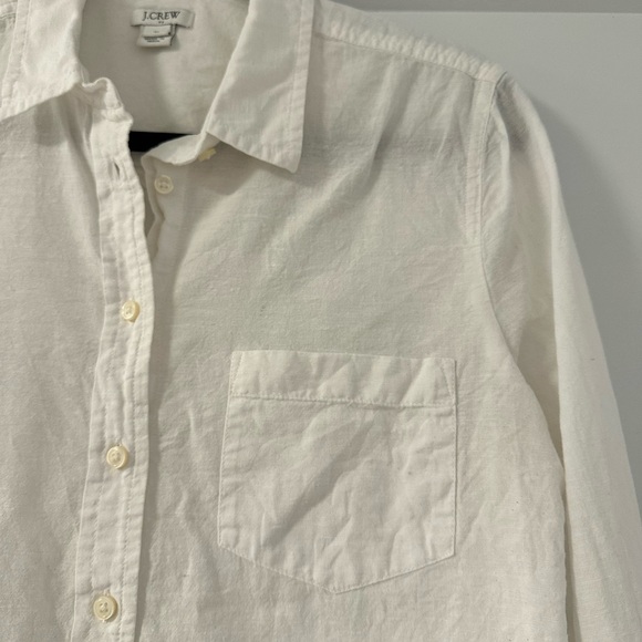 J Crew White Button Up - Picture 5 of 5